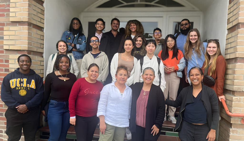 Fellows group on steps